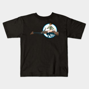 Speeder bike pin up Kids T-Shirt